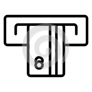 Atm   Isolated Vector icon which can easily modify or edit