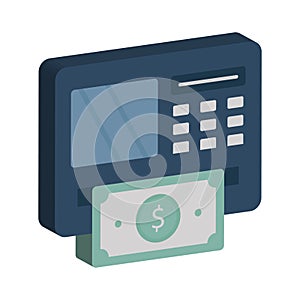 Atm Isometric Vector Isolated icon which can easily modify or edit