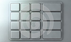 ATM Keypad Closeup