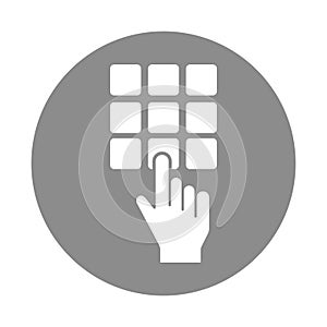 atm keypad Isolated Vector icon which can easily modify or edit