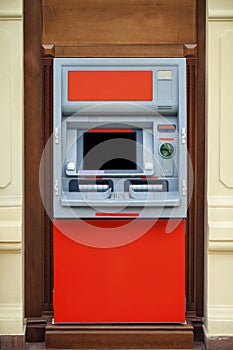 The ATM in the mall without people