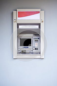 ATM in the mall without people