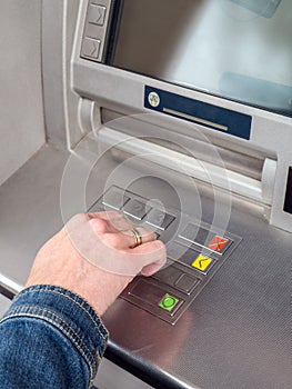 ATM PIN code entry
