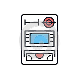 ATM related vector icon