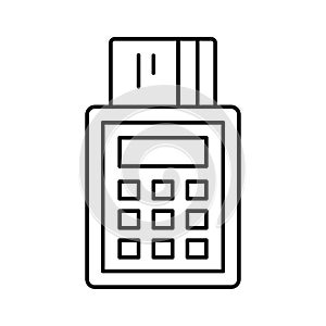 Atm withdrawal, card machine Vector Icon which can easily modify