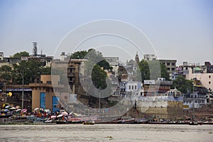 Atmosphere on the banks of the river Ganges