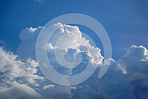 the atmosphere of the cloud in the sky