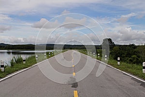 The atmosphere of the road in countryside.