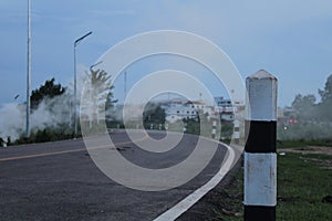 The atmosphere of the road in countryside.