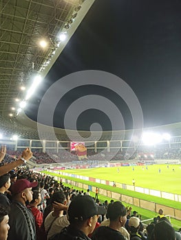 Atmosphere in the stadium Manahan Solo, Match Persis Solo vs PSIS