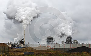 Atmospheric Air Pollution From Industrial Smoke