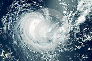 Atmospheric cyclone from space. Elements of this image were furnished by NASA