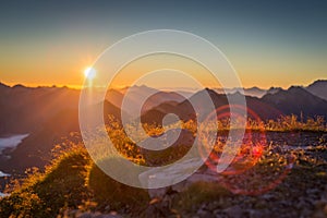 Atmospheric and impressively sunset