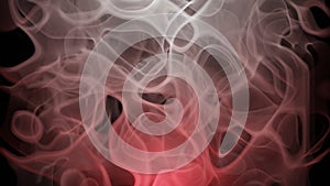 Atmospheric Smoke, Fog, Fire, smooth Movement, Modern abstract background animation 3d render