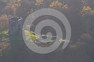 Atmospheric view of Dolbadarn Castle