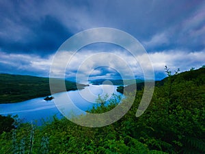 Atmospheric Vista Above Tighnabruaich and Kyles of Bute photo