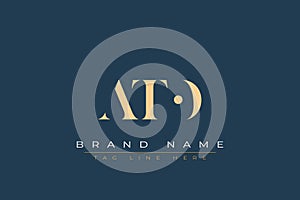 ATO abstract letter logo design