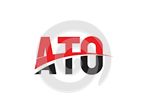 ATO Letter Initial Logo Design Vector Illustration photo