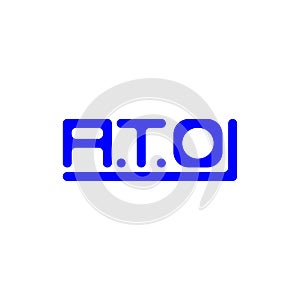 ATO letter logo creative design with vector graphic,