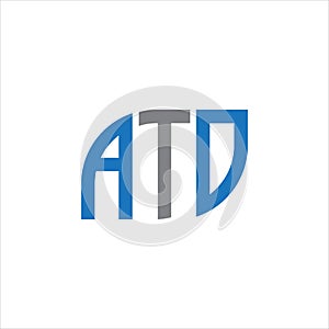 ATO letter logo design on white background.ATO creative initials letter logo concept.ATO letter design