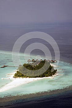 Atoll resort in the Maldives