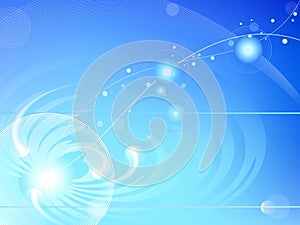 Atom abstract background