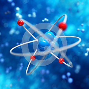Atom abstract background