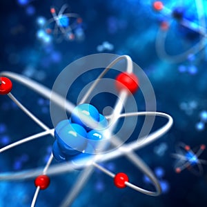 Atom abstract background