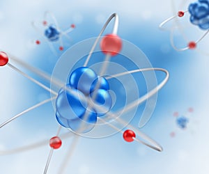 Atom abstract background