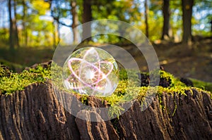 Atom Crystal Ball Nature