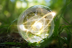 Atom Crystal Ball Nature