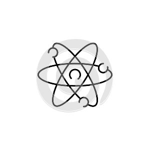 atom icon. Element of physics science for mobile concept and web apps icon. Thin line icon for website design and development, app
