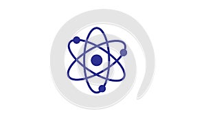 Atom icon,science icon. science design,Digital graphics.