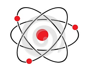 Atom icon vector