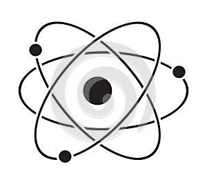 Atom icon vector
