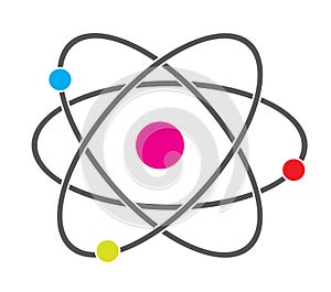Atom icon vector