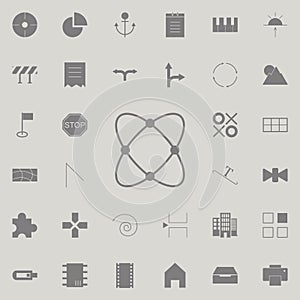 Atom icon. web icons universal set for web and mobile