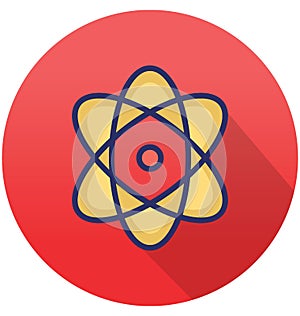 Atom Isolated Vector icon that can easily modify or edit