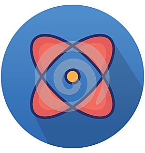 Atom Isolated Vector icon that can easily modify or edit