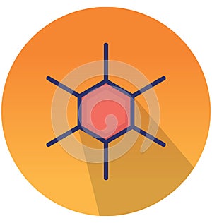 Atom Isolated Vector icon that can easily modify or edit