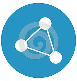 Atom Isolated Vector icon that can easily modify or edit