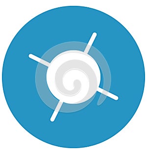 Atom Isolated Vector icon that can easily modify or edit