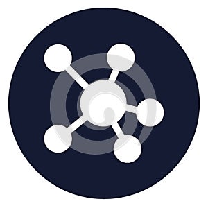 Atom Isolated Vector icon which can be easily modified or edit