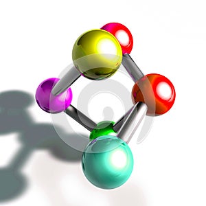 Atom molecule illustration