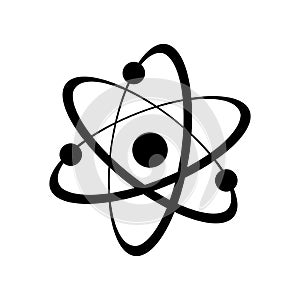 Atom Molecule logo vector flat style isolated on white background