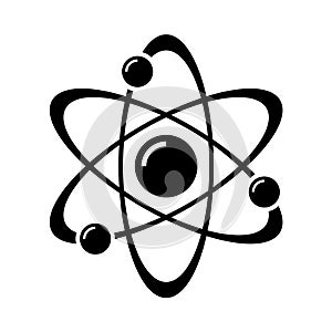 Atom Part on White Bakground. Vector