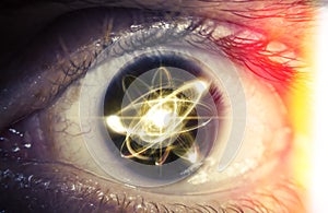 Atom Particle Eyes