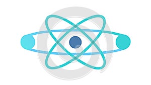 Atom Structure Model, Science Education Icon, vector design Generative AI