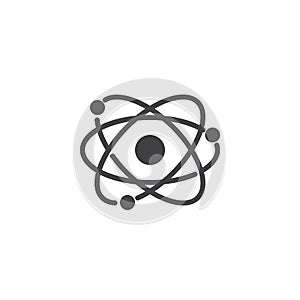 Atom structure vector icon