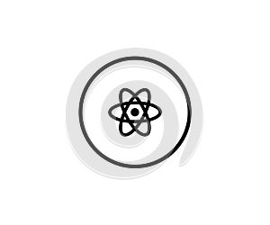 Atom symbol nuclear icon logo science